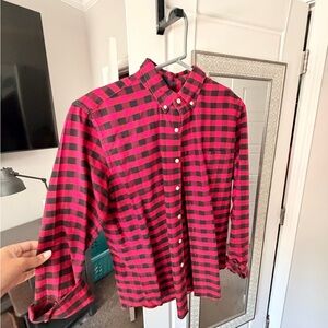 Red and Black Checkered Mens shirt